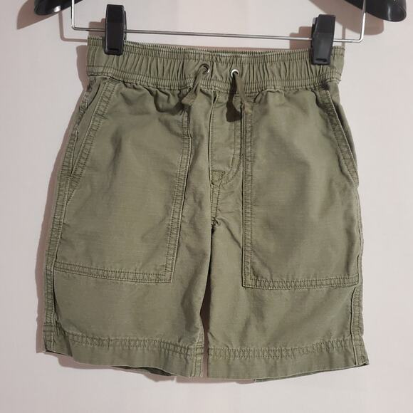 Hanna Andersson Expedition Ripstop Shorts Size Kids 110 cm US 5 Green Drawstring - Picture 1 of 5